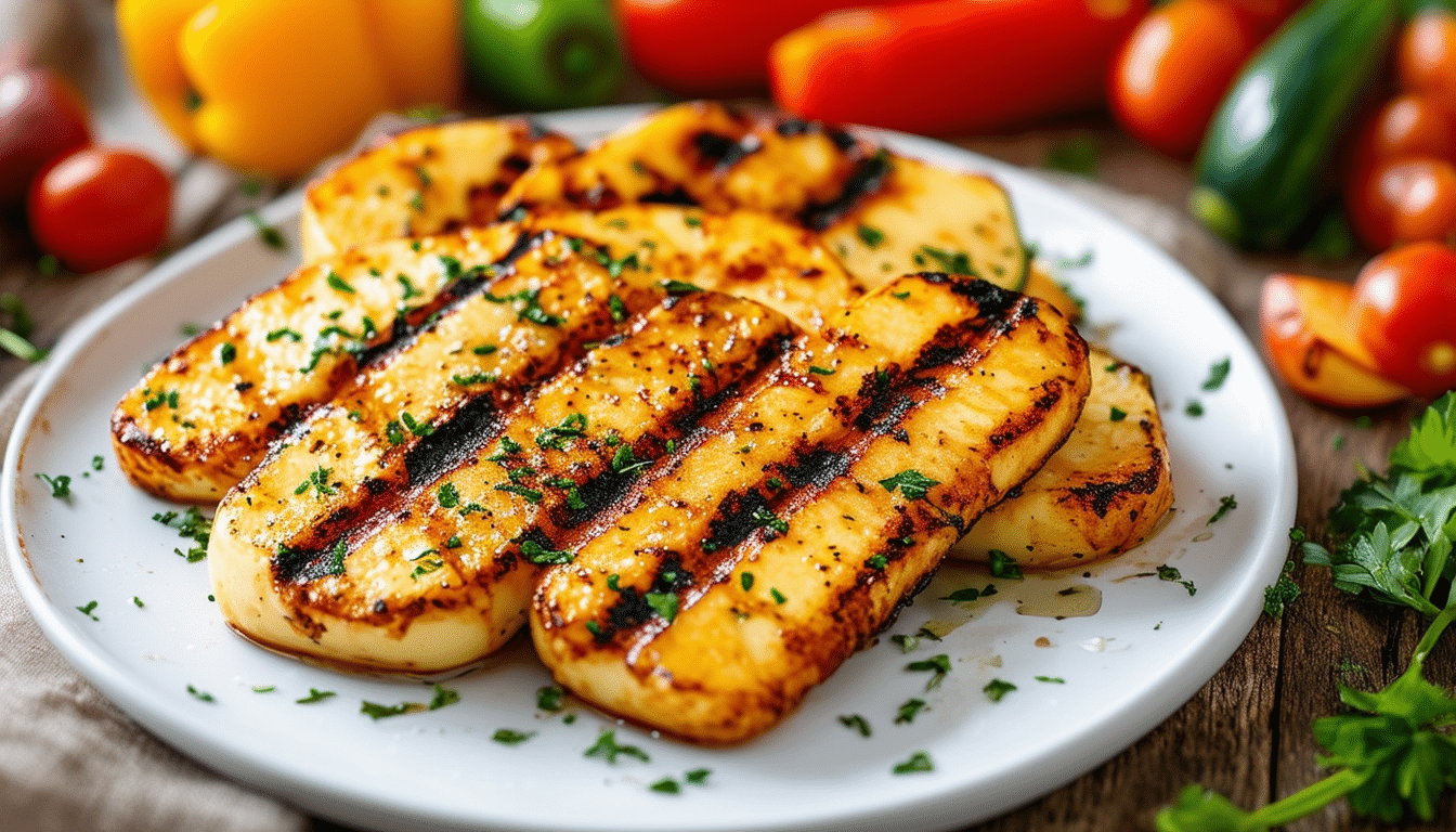 discover the perfect recipe for air fryer grilled halloumi, featuring crispy, golden cheese with a deliciously smoky flavor. quick and easy to prepare, this dish is a delightful addition to salads, sandwiches, or served as a savory snack. enjoy the healthier twist on a classic favorite!