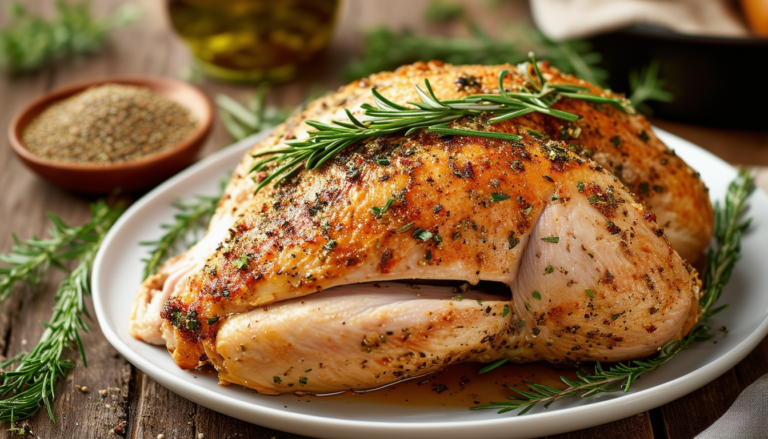 discover the juicy and flavorful air fryer herbed turkey breasts recipe, perfect for a healthy meal. seasoned with aromatic herbs, this easy-to-make dish is sure to impress at your dinner table, providing a delicious and guilt-free alternative to traditional roasting.