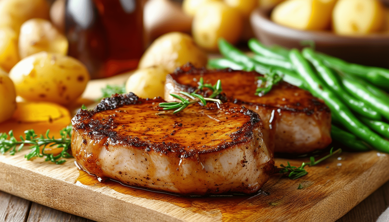 discover the perfect blend of sweet and tangy with our air fryer honey mustard pork chops. this easy recipe delivers tender, juicy chops with a mouthwatering glaze, all made effortlessly in your air fryer. ideal for a quick weeknight dinner or a weekend feast!
