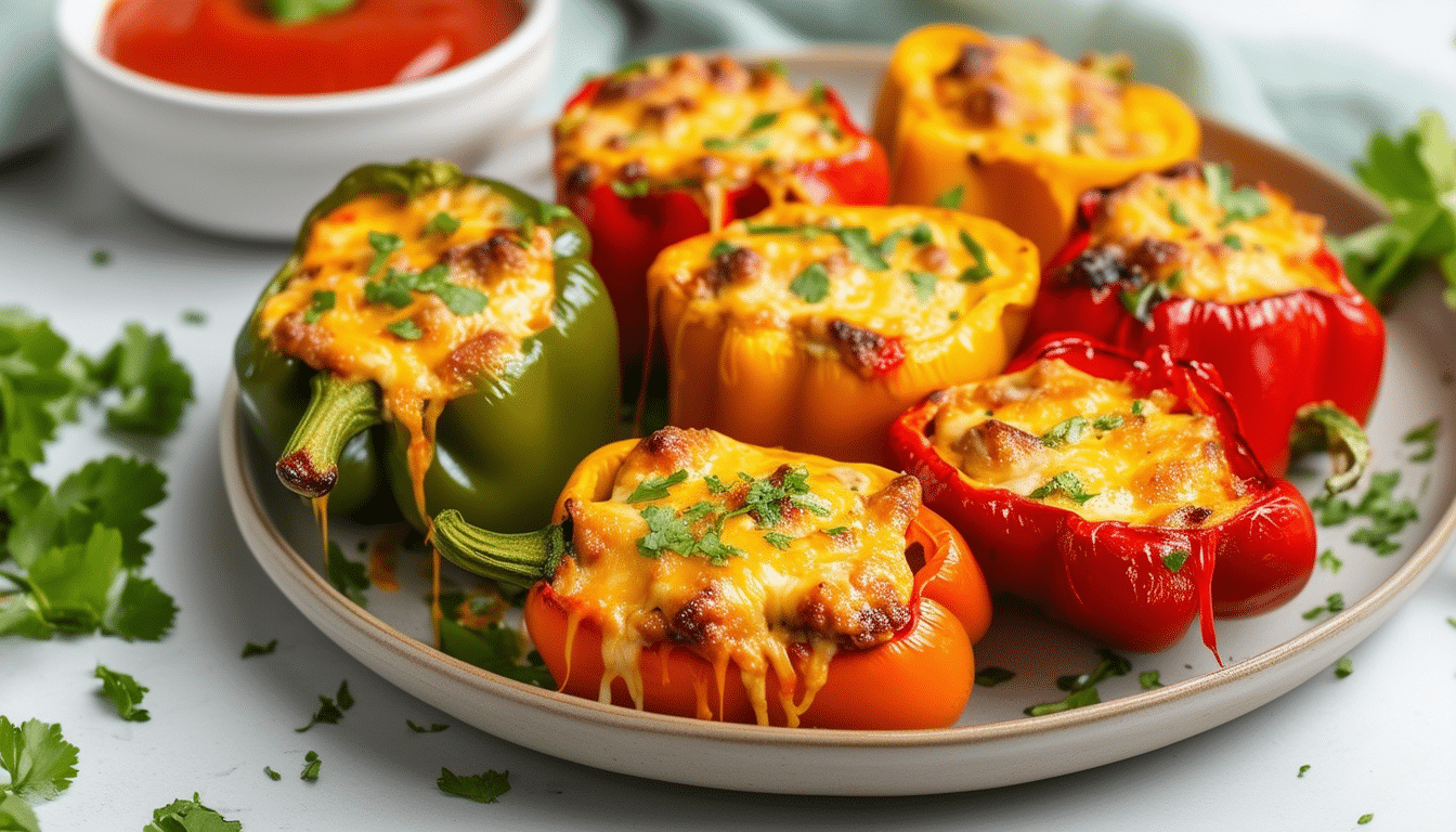 discover the perfect appetizer with our air fryer jalapeño and cheese stuffed mini peppers. these savory bites are easy to make, packed with flavor, and offer a delightful crunch. perfect for parties or a tasty snack, enjoy a delicious blend of spicy jalapeños and creamy cheese, all cooked to perfection in the air fryer.