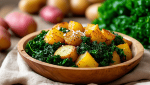 discover the perfect blend of crispy kale and tender potatoes with our air fryer kale and potato hash recipe. this quick and healthy dish is ideal for breakfast or as a savory side, packed with flavor and nutrients. easy to prepare and delightfully delicious, it's a must-try for any air fryer enthusiast!