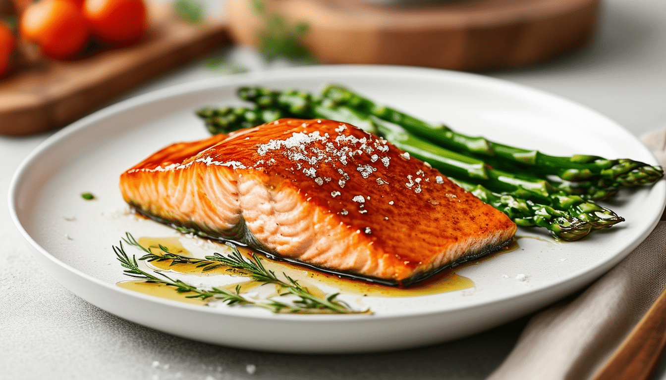 delight in the mouthwatering flavors of air fryer maple glazed salmon. this easy and healthy recipe features tender salmon fillets coated in a sweet and savory maple glaze, perfectly cooked in your air fryer for a quick weeknight dinner. enjoy a nutritious meal that’s ready in under 20 minutes!
