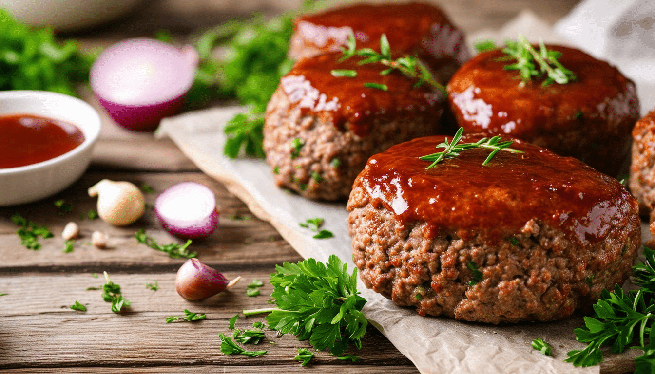 discover a delicious twist on a classic favorite with our air fryer meatloaf miniatures! perfectly seasoned, these bite-sized meatloaves cook quickly in the air fryer, offering a healthier alternative without sacrificing flavor. ideal for quick weeknight dinners or as a tasty appetizer for gatherings.