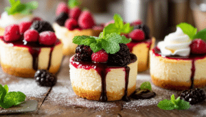 indulge in deliciously creamy air fryer mini cheesecakes that are easy to make and perfect for any occasion. these bite-sized desserts combine the rich flavors of traditional cheesecake with the convenience of your air fryer, ensuring a delightful treat in less time. perfect for parties, gatherings, or simply satisfying your sweet cravings!