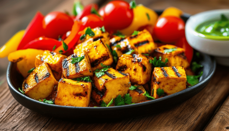 discover the deliciously easy air fryer paneer tikka recipe! perfectly spiced and grilled to perfection, this vegetarian dish is a healthier twist on the classic, making it an ideal appetizer or snack for any occasion.