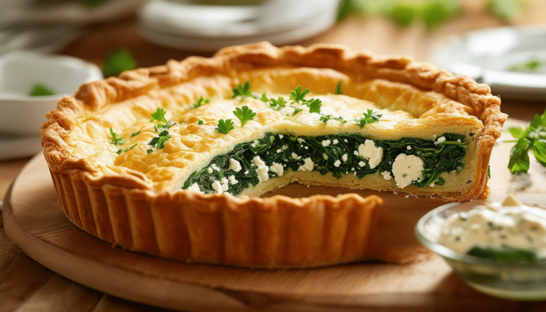 discover a delicious and healthy air fryer spinach and feta pie recipe that's quick to prepare and packed with flavor. perfect for a savory snack or light meal, this crispy pie combines fresh spinach and creamy feta cheese for a delightful taste experience. enjoy a guilt-free indulgence with this easy-to-follow recipe!