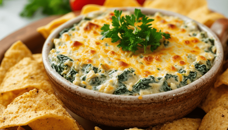 indulge in a creamy and delicious air fryer spinach artichoke dip that’s quick and easy to prepare. perfect for parties or a cozy night in, this healthier version of the classic dip is packed with flavor and cooked to perfection in your air fryer!