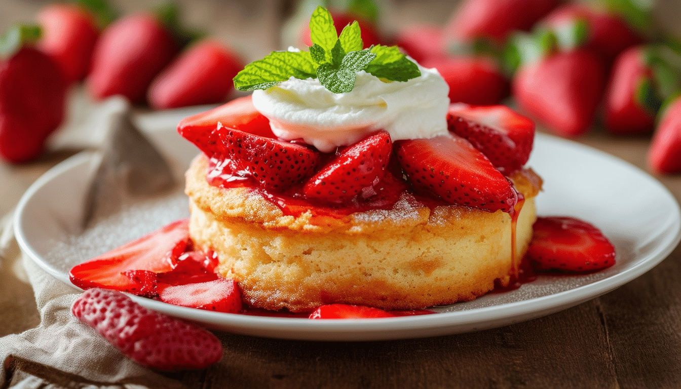 indulge in a delicious twist on a classic dessert with air fryer strawberry shortcakes. this quick and easy recipe features perfectly baked shortcakes topped with fresh strawberries and whipped cream, all made effortlessly in your air fryer. perfect for any occasion!