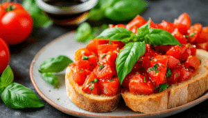 delight your taste buds with our air fryer tomato and basil bruschetta! this quick and easy recipe features fresh tomatoes, fragrant basil, and a golden crispy toast, all made effortlessly in your air fryer. perfect for appetizers, snacks, or a light meal!