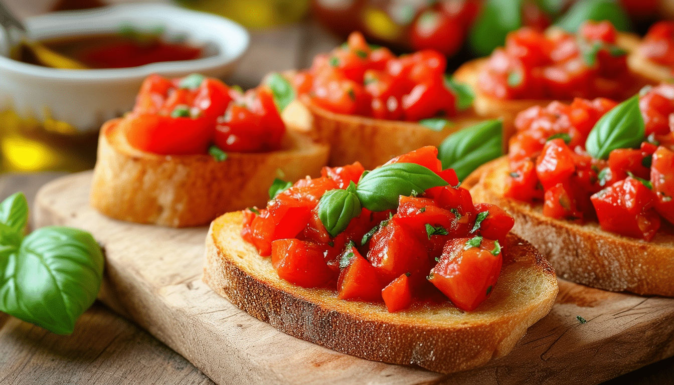 discover a delicious and healthy twist on a classic appetizer with our air fryer tomato and basil bruschetta. perfectly crisped bread topped with fresh tomatoes, fragrant basil, and a drizzle of balsamic glaze - a quick and easy recipe that’s ideal for any occasion!