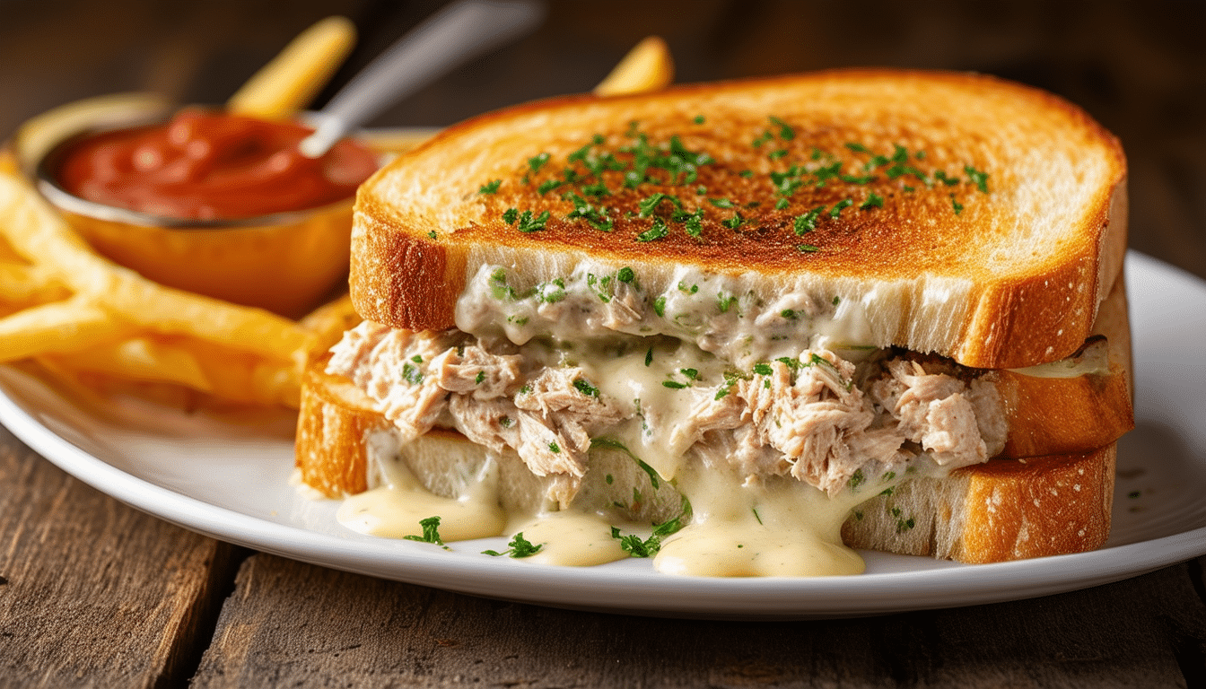 discover the delicious and easy-to-make air fryer tuna melt sandwich! this recipe combines flaky tuna, melted cheese, and savory toppings, all perfectly crisped in your air fryer for a satisfying meal that’s ready in minutes. ideal for lunch or a quick dinner, enjoy a healthier twist on a classic favorite!