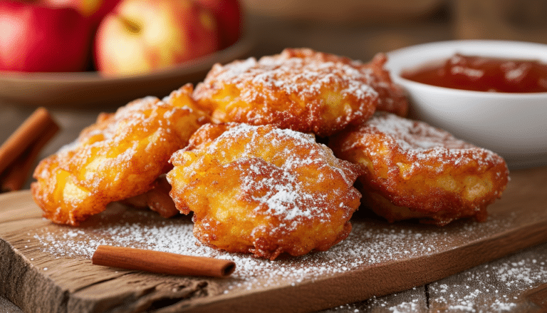 enjoy a healthier twist on a classic treat with our air fryer vegan apple fritters! these deliciously soft and crispy fritters are made without eggs or dairy, packed with fresh apples, and coated in a light cinnamon sugar. perfect for a guilt-free dessert or snack, they're easy to prepare and sure to impress!