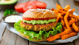 enjoy a delicious and healthy air fryer veggie burger recipe that is quick to prepare and packed with flavor. discover the perfect blend of vegetables and spices, cooked to perfection in your air fryer for a crispy, guilt-free meal.