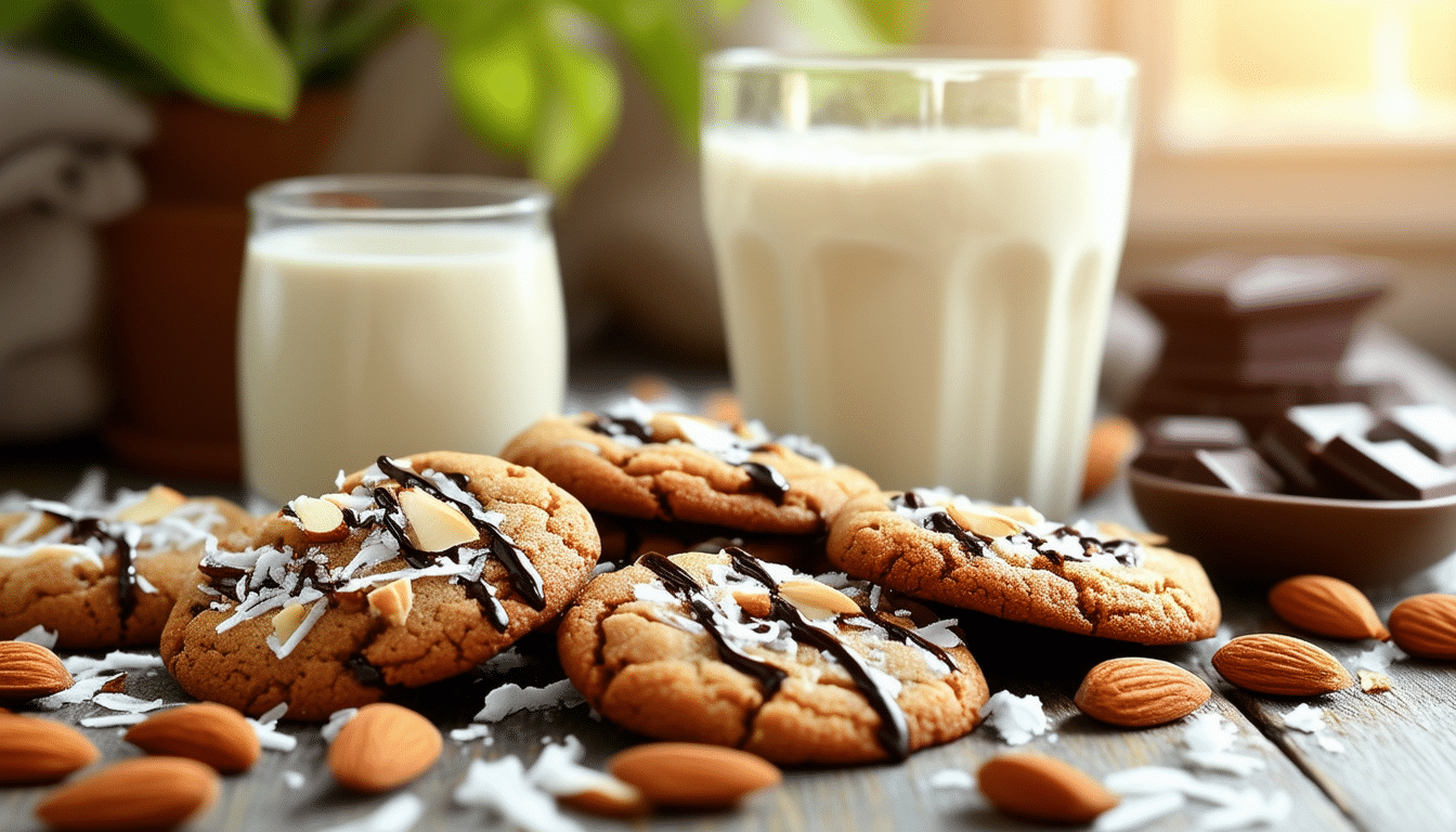 indulge in a delightful treat with our almond joy afternoon cookies recipe! these delicious cookies combine the rich flavors of chocolate, coconut, and almonds for a perfect midday snack. easy to make and irresistibly tasty, they’re sure to satisfy your sweet tooth and brighten your day!