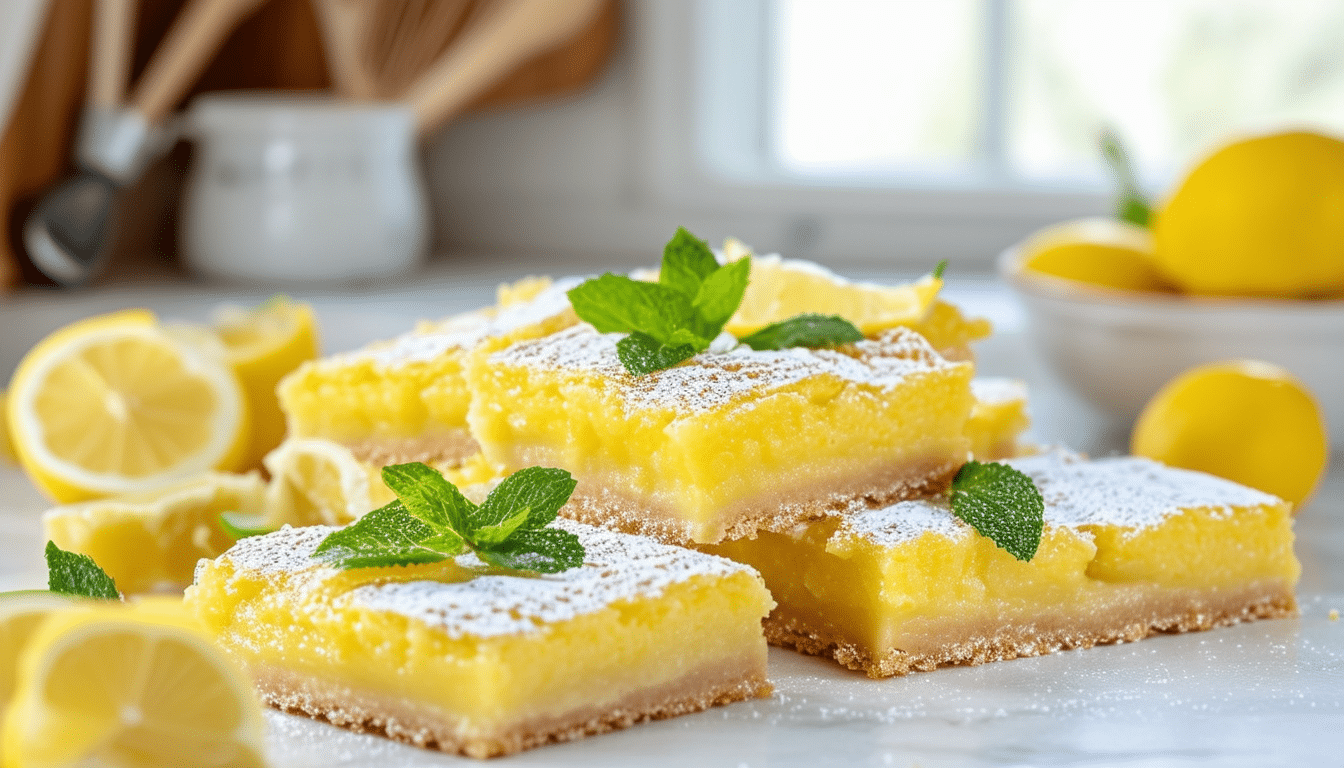 discover the ultimate recipe for the easiest lemon bars you'll ever make! perfectly tangy and refreshing, these delightful treats are simple to prepare and guaranteed to impress. ideal for any occasion, get ready to indulge in a slice of sunshine!