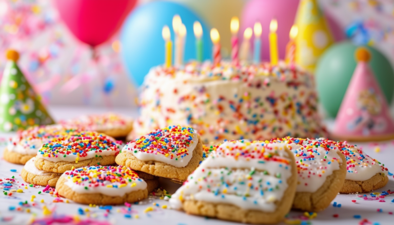 celebrate your special day with our delightful birthday cake bash cookies recipe! easy to follow and perfect for any birthday party, these colorful, fun cookies will add a sweet touch to your celebrations. get ready to impress with vibrant flavors and a festive look!