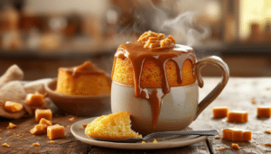 indulge in the rich and delicious flavor of our butterscotch blast mug cake! this quick and easy treat is perfect for satisfying your sweet tooth in minutes. enjoy a warm, gooey dessert that combines the nostalgia of butterscotch with the convenience of a mug cake. perfect for a late-night snack or a cozy afternoon pick-me-up!