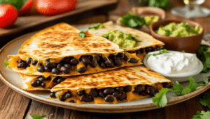 discover how these quick and easy 5-minute black bean quesadillas can transform your weeknight dinners into a delicious and hassle-free experience. perfect for busy schedules, these flavorful quesadillas will elevate your meals and save you time in the kitchen!
