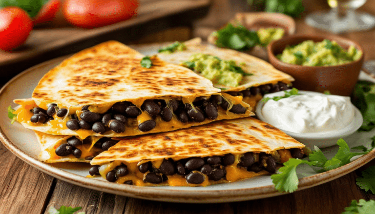 discover how these quick and easy 5-minute black bean quesadillas can transform your weeknight dinners into a delicious and hassle-free experience. perfect for busy schedules, these flavorful quesadillas will elevate your meals and save you time in the kitchen!