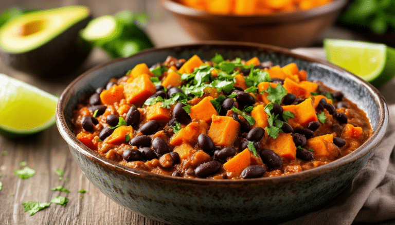 discover the health benefits of this amazing sweet potato and black bean chili! packed with nutrients, this delicious recipe not only warms your soul but also supports your wellness journey. learn how this delightful dish can transform your health and nourish your body.