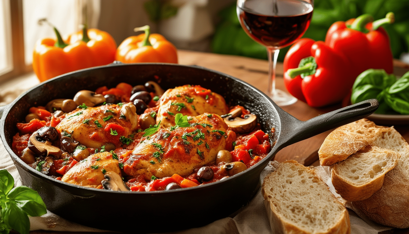 discover how this one-pot chicken cacciatore can transform your dinner routine! easy to prepare and packed with flavor, it's the perfect go-to recipe for busy weeknights. find out why this comforting dish could become your family's new favorite!