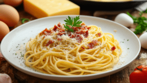 discover the secrets to making authentic spaghetti carbonara in under 15 minutes! this quick and easy recipe proves that delicious homemade pasta doesn't have to take hours. perfect for busy weeknights or a last-minute dinner, learn how to create a rich, creamy dish using simple ingredients. get ready to impress your taste buds and guests alike with this culinary delight!