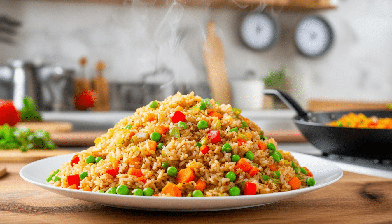 discover the secret to making mouthwatering veggie fried rice in just 15 minutes! this quick and easy recipe is perfect for busy weeknights, offering a flavorful meal packed with fresh vegetables and aromatic spices. get ready to impress your taste buds without spending hours in the kitchen!