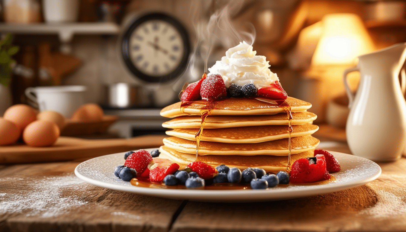 discover the secrets to making fluffy pancakes in just 10 minutes! this quick and easy recipe guarantees a delightful breakfast experience, perfect for busy mornings. get ready to impress your family and friends with delicious, light, and airy pancakes in no time!