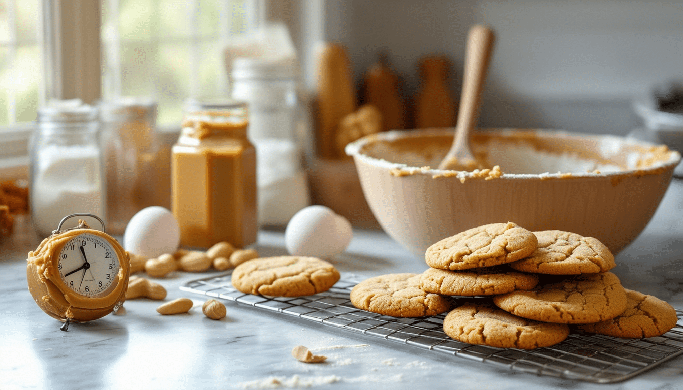 discover the secrets to whipping up perfect peanut butter cookies in just 10 minutes! this quick and easy recipe takes the hassle out of baking, ensuring delicious, chewy cookies every time. ideal for busy bakers and peanut butter lovers alike!