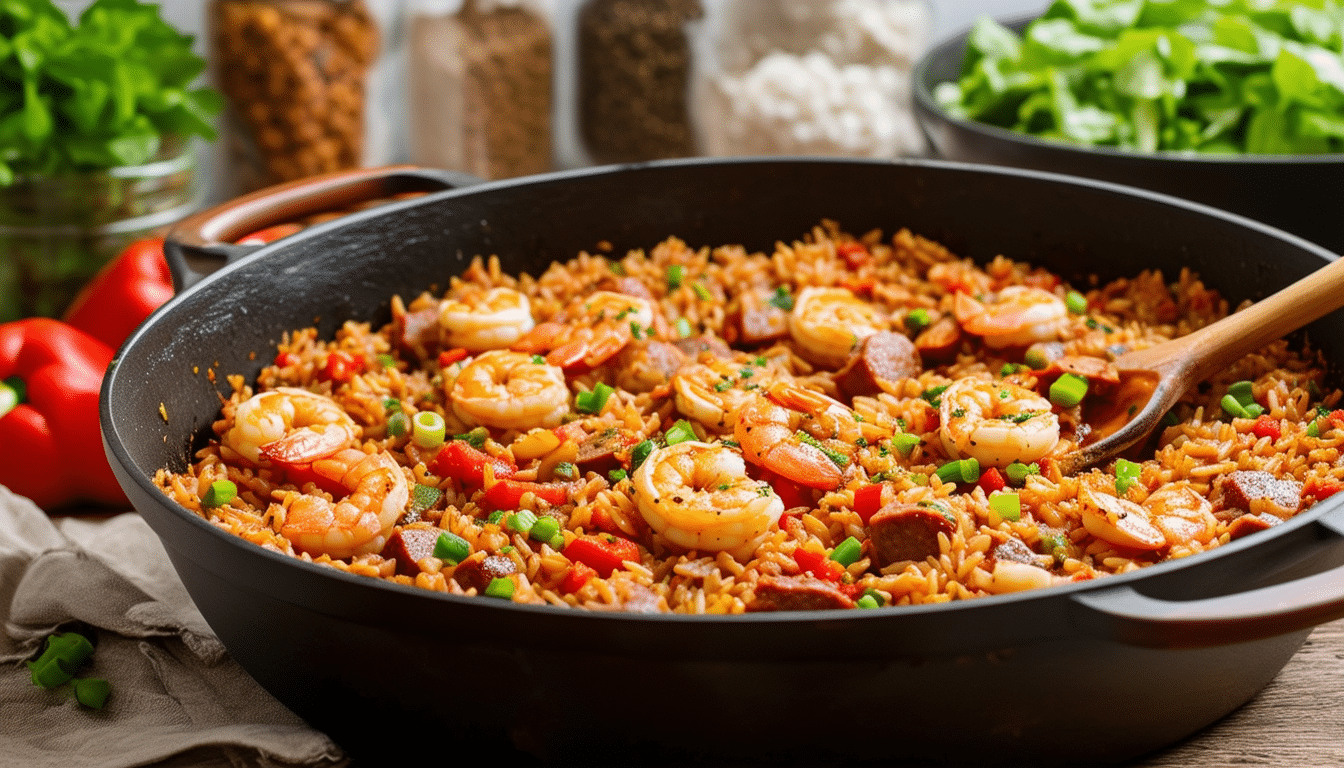 discover how to prepare the perfect one-pot jambalaya in just 30 minutes! this quick and easy recipe combines vibrant flavors and fresh ingredients, making it a delicious go-to meal for busy weeknights. dive into the world of cajun cooking and impress your family and friends with this time-saving dish!
