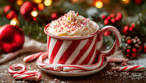indulge in the festive spirit with our candy cane christmas mug cake recipe! perfectly sized for a quick treat, this delightful mug cake combines the classic flavors of peppermint and chocolate, making it an ideal dessert for the holiday season. enjoy it warm, topped with whipped cream or your favorite festive sprinkles!