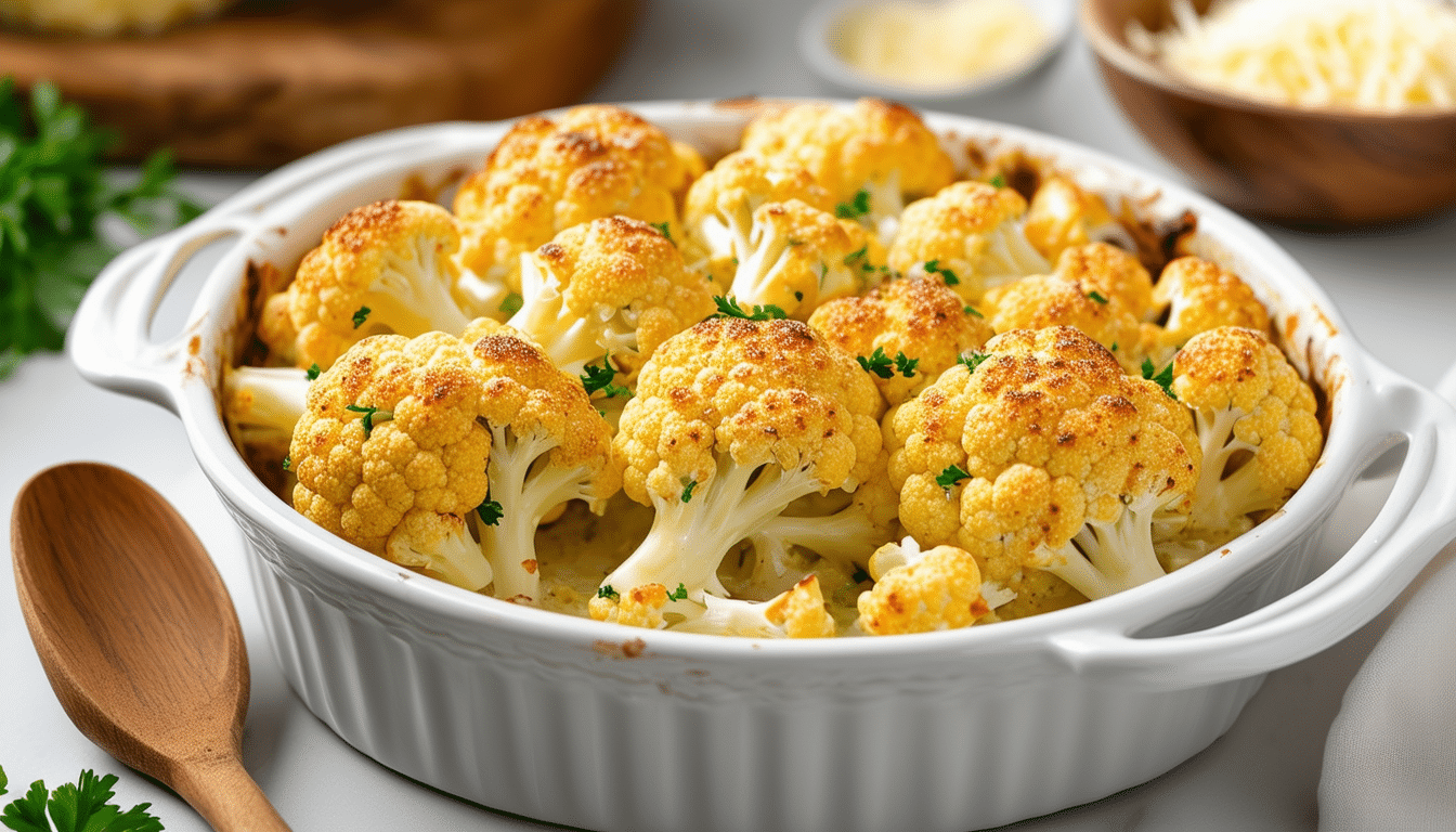 discover a delicious cauliflower gratin, a light and healthy alternative to traditional potato gratin. indulge in the creamy richness of our cheese sauce, perfect for a comforting side dish or a vegetarian main course. enjoy this flavorful recipe that's sure to please everyone at the table!