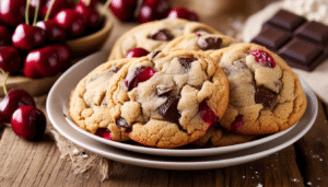 discover the delightful fusion of flavors in our cherry chocolate charm cookies recipe. these soft and chewy cookies combine the rich taste of chocolate with the luscious sweetness of cherries, perfect for satisfying your sweet tooth. easy to make and perfect for any occasion!