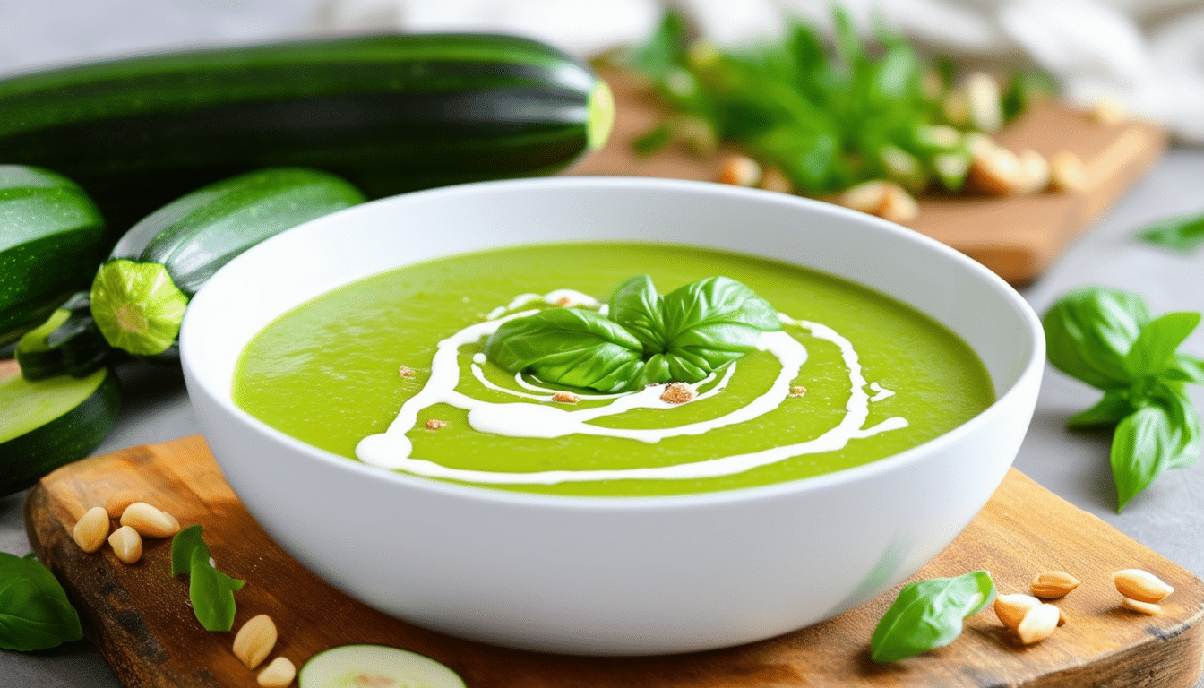discover the refreshing flavors of our chilled zucchini soup recipe! perfect for warm days, this easy-to-make dish combines fresh zucchini, herbs, and a touch of cream for a light and healthy meal. ideal for summer gatherings or a quick weeknight dinner!