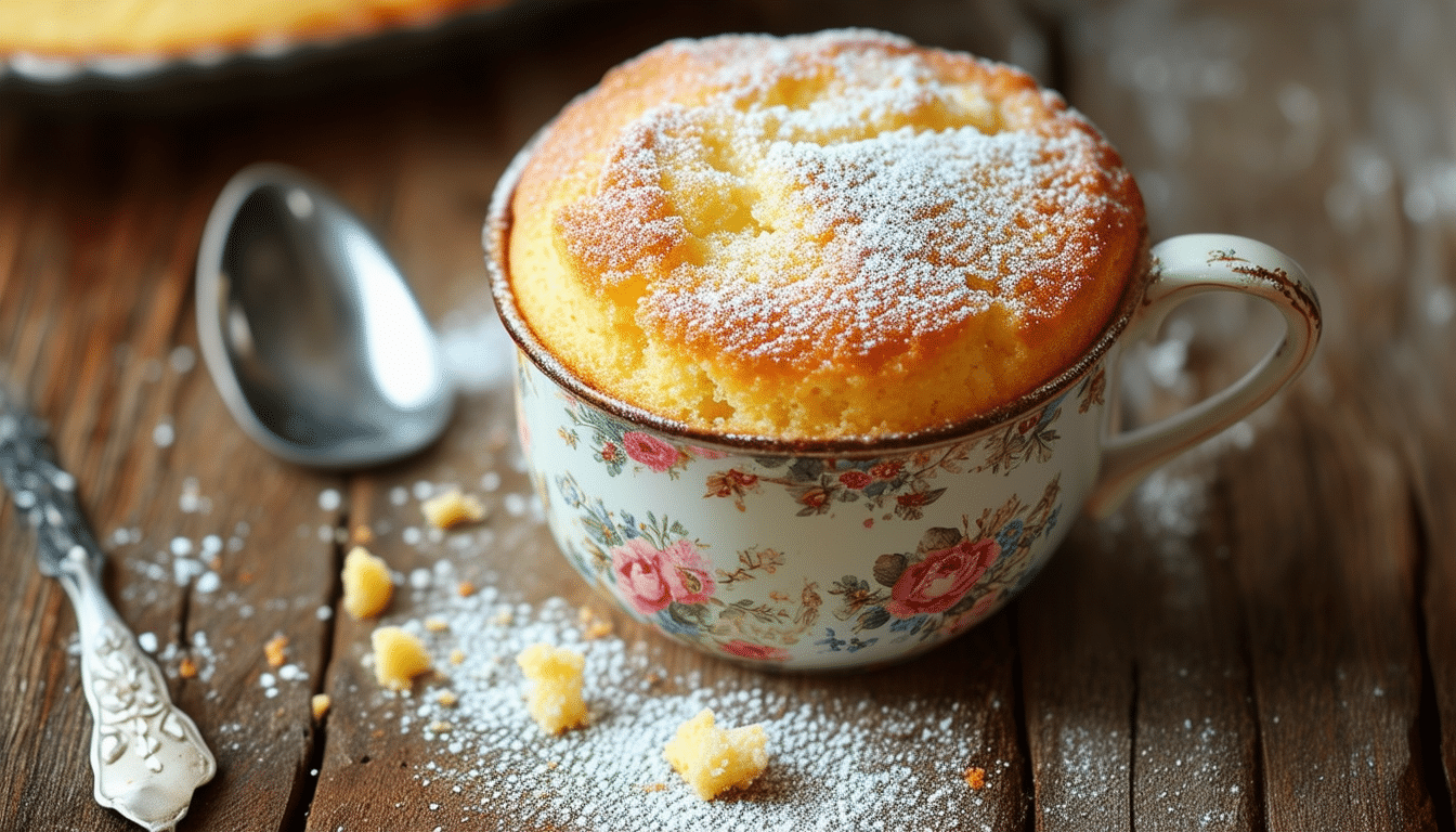indulge in the rich and creamy delight of our classic custard mug cake, a quick and easy treat perfect for satisfying your sweet cravings in minutes. enjoy a warm, fluffy dessert that's both comforting and delicious!