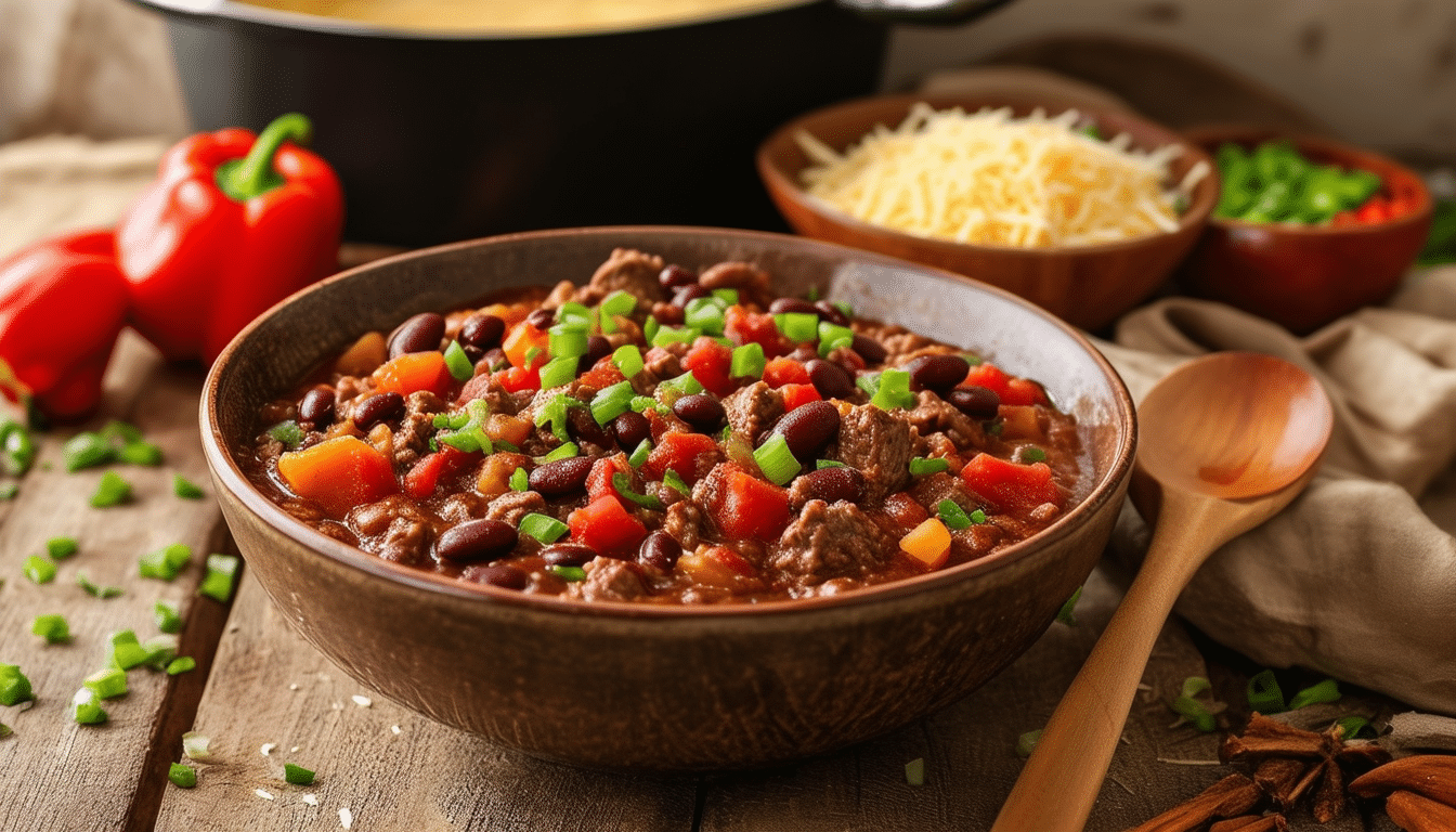 discover the easiest beef chili recipe that promises to revolutionize your weeknight dinners. packed with flavor and simple ingredients, this dish is perfect for busy evenings. say goodbye to meal prep stress and hello to delicious home-cooked comfort food!