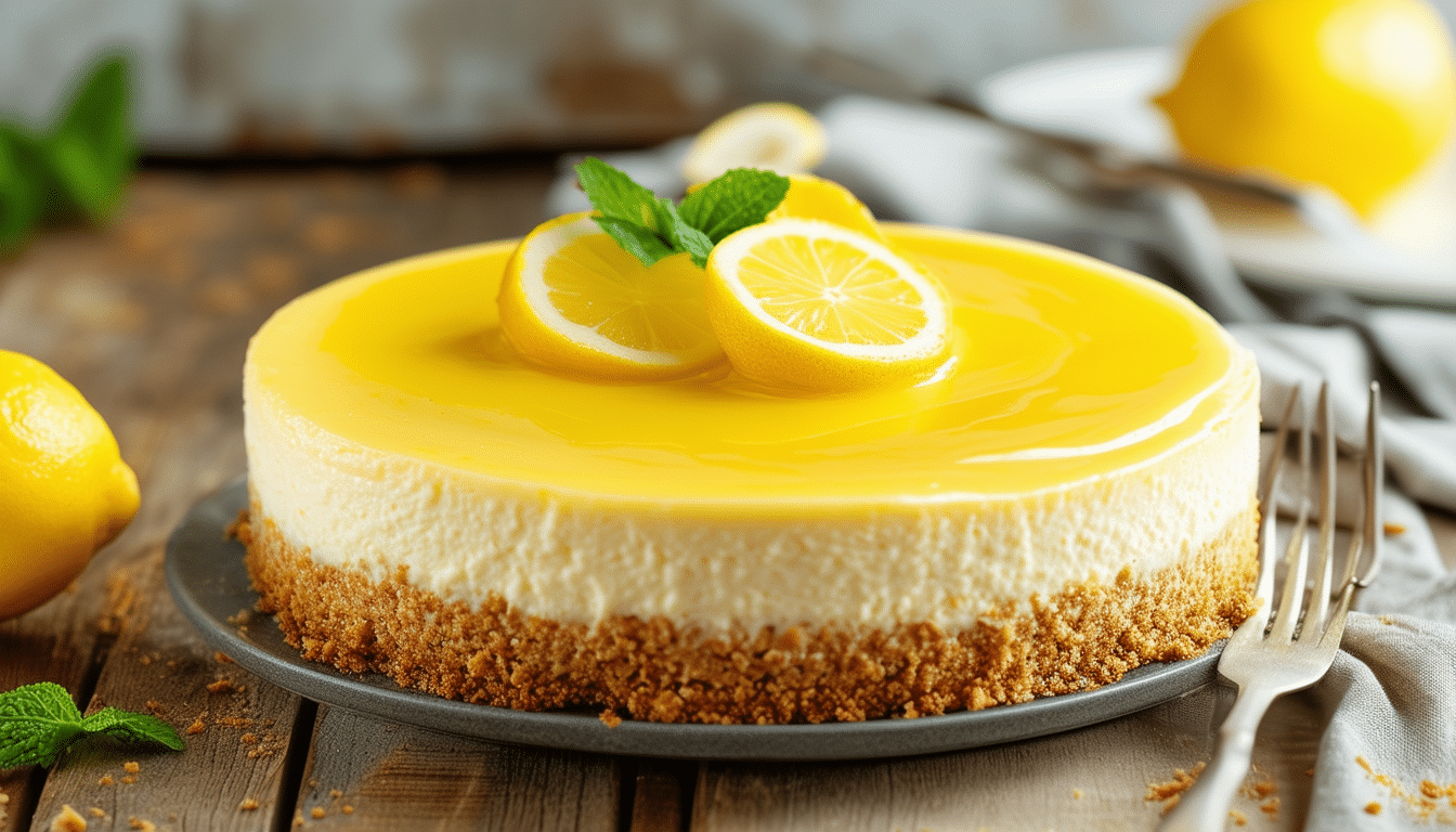 discover the irresistible charm of this no-bake lemon cheesecake! light, creamy, and bursting with citrus flavor, it could become your new go-to dessert. perfect for any occasion, this easy recipe will impress your guests and satisfy your sweet cravings without the need for baking!