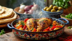 discover the secrets of moroccan cuisine with our easy one-pot chicken recipe that promises to elevate your dinner game. packed with spices and flavors, this dish is perfect for busy weeknights or impressing guests. transform your meals and enjoy a taste of morocco tonight!