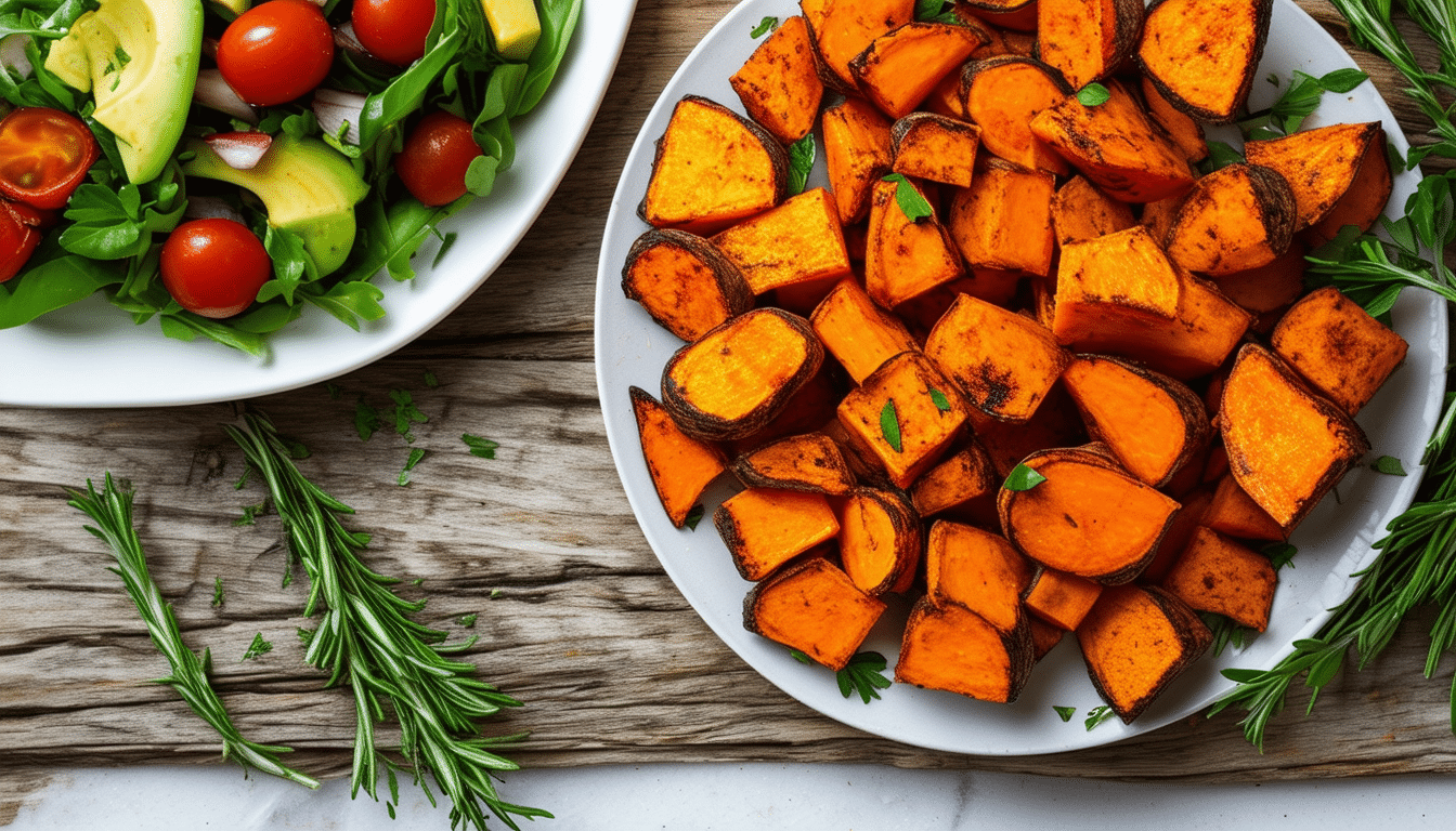 discover the secret to a healthier meal with this simple recipe for roasted sweet potatoes. packed with flavor and nutrients, these delicious sweet potatoes can elevate your dining experience while boosting your well-being. try it today!
