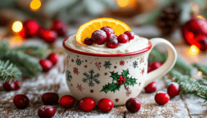 indulge in the festive flavors of our cranberry orange holiday mug cake! this quick and easy recipe combines tart cranberries and zesty orange for a warm, delightful dessert perfect for celebrating the holidays. enjoy a cozy treat in minutes!