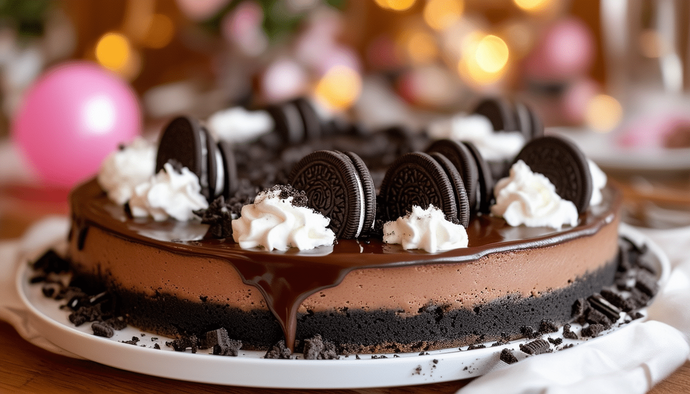 discover the secret to becoming the star of any gathering with this delightful no-bake oreo cheesecake recipe! easy to make and irresistibly delicious, it's the perfect dessert to impress your guests.