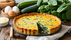discover the ultimate easy spinach zucchini quiche recipe! packed with fresh vegetables and creamy goodness, this mouthwatering dish is perfect for breakfast, brunch, or a light dinner. quick to prepare and bursting with flavor, it's a healthy choice that everyone will love.