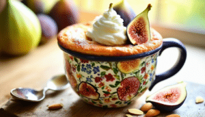 indulge in a deliciously quick and easy fast and fabulous fig mug cake! perfect for satisfying sweet cravings in minutes, this delectable dessert is packed with the rich flavor of figs and requires minimal ingredients. enjoy a homemade treat anytime with just a mug and a microwave!