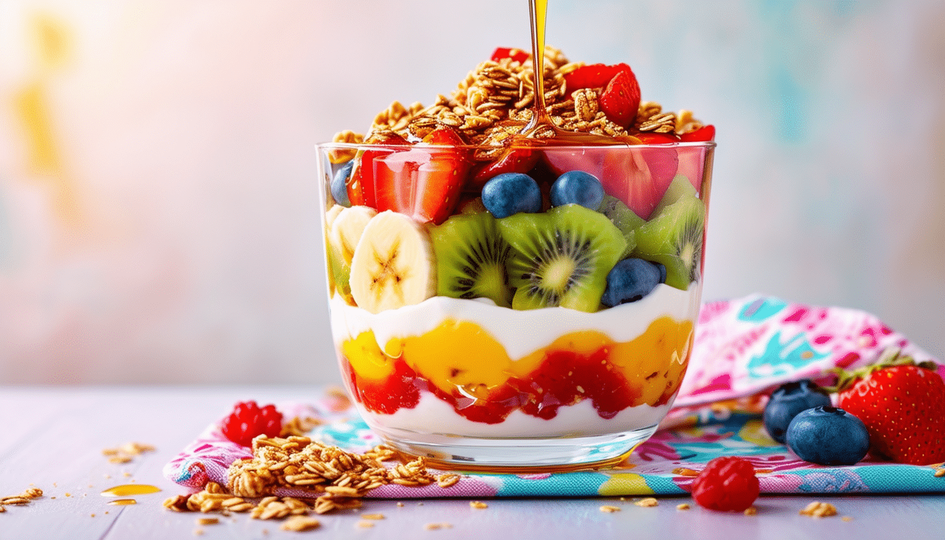 discover a delicious and simple fruit and yogurt parfait recipe perfect for a quick snack. layer your favorite fruits with creamy yogurt for a healthy treat that's easy to make and packed with flavor.
