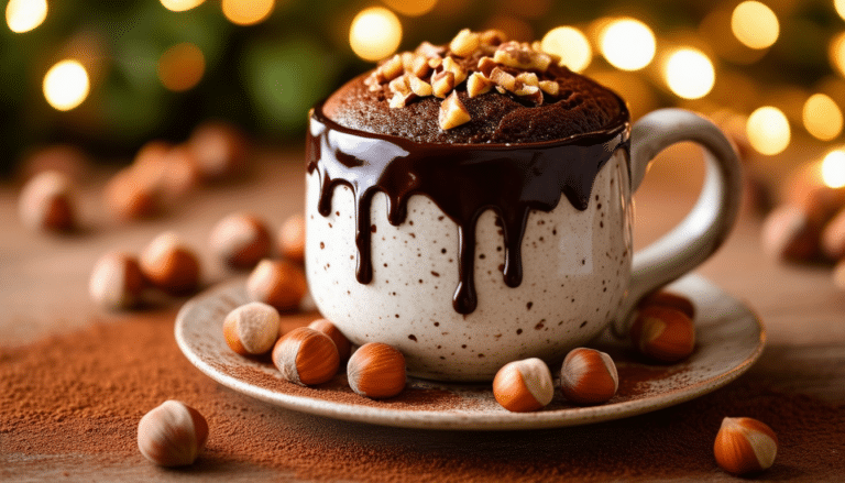 indulge in the rich, velvety flavors of our hazelnut heaven mug cake! this quick and easy recipe is perfect for satisfying your sweet cravings in minutes. enjoy the delightful combination of hazelnuts and chocolate for a scrumptious dessert made right in your microwave!