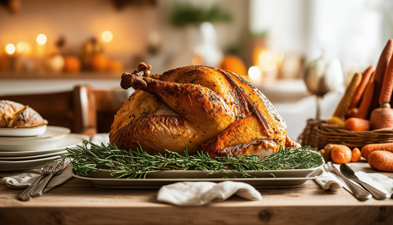 discover the mouthwatering flavor of herb-butter roasted turkey, featuring a juicy turkey that is generously rubbed with a savory herb butter mix. perfect for your holiday feast or special occasion, this recipe guarantees a deliciously tender and flavorful centerpiece.