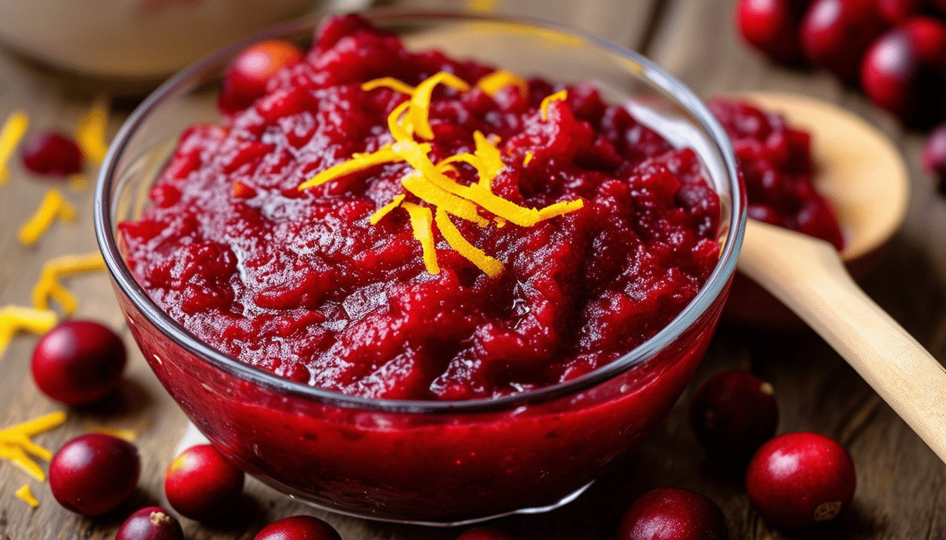 discover the perfect balance of sweet and tart with our homemade cranberry sauce, made with fresh cranberries and zesty orange. elevate your holiday meals with this vibrant and flavorful condiment that's easy to prepare and sure to impress.
