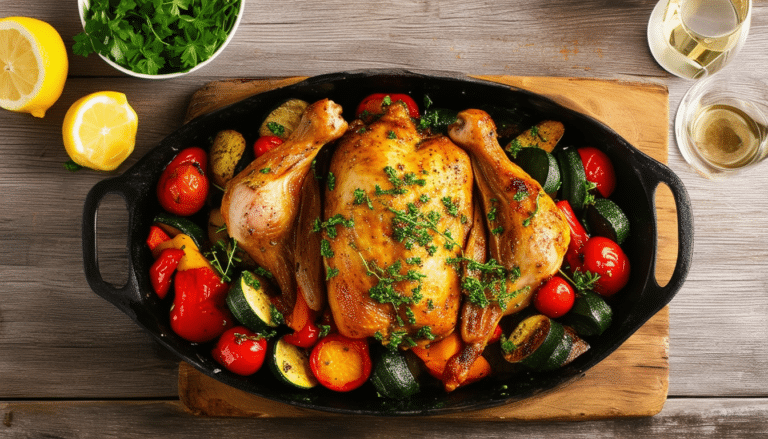 discover the ultimate one-pot lemon herb chicken recipe that's not only easy to make but bursting with flavor! perfect for busy weeknight dinners, this dish combines tender chicken with zesty lemon and fresh herbs for a delicious meal the whole family will love.