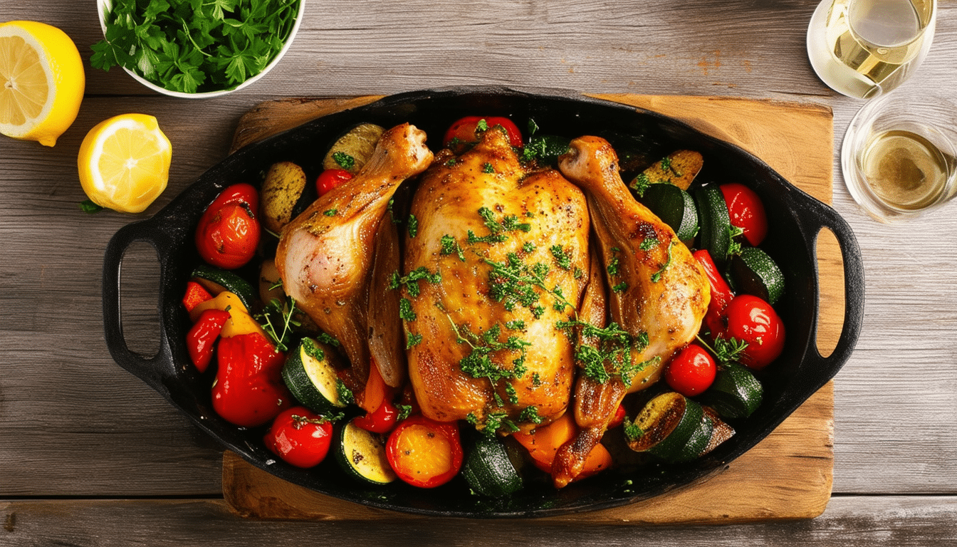 discover the ultimate one-pot lemon herb chicken recipe that's not only easy to make but bursting with flavor! perfect for busy weeknight dinners, this dish combines tender chicken with zesty lemon and fresh herbs for a delicious meal the whole family will love.