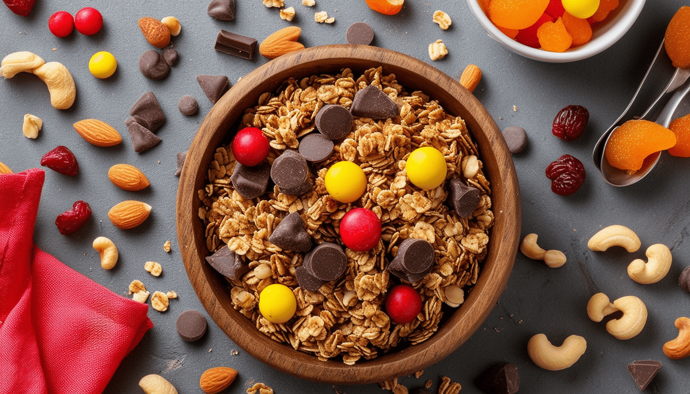 discover a delightful and nutritious kid's energy-boosting trail mix recipe that's perfect for fueling their adventures. packed with wholesome ingredients, this tasty snack is easy to make and ideal for active children. keep them energized and satisfied with this fun and healthy mix!